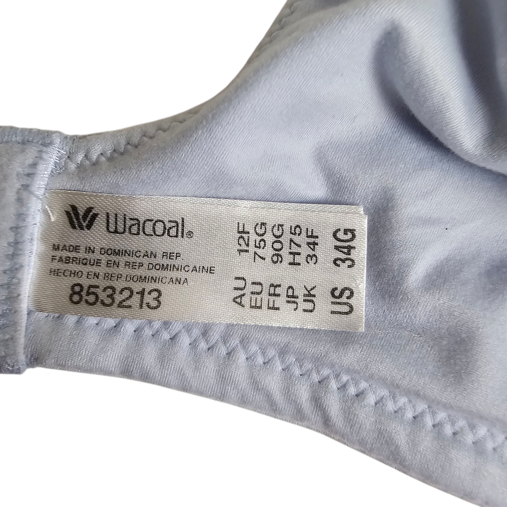 Wacoal Blue Perfect Primer Convertible Bra Size 34G - Picture 5 of 7